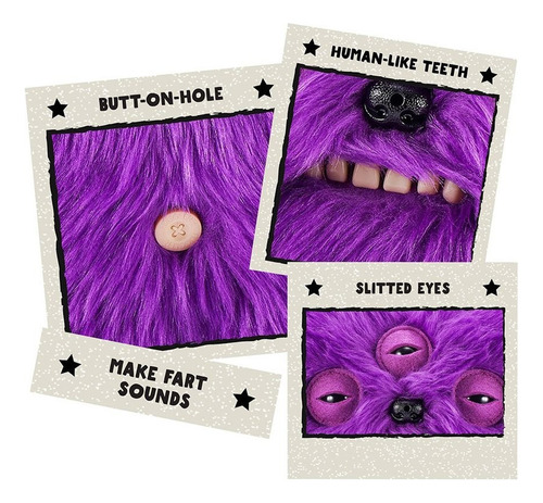 A Peluche Zuru Fuggler Fart Face Annoyed Alien