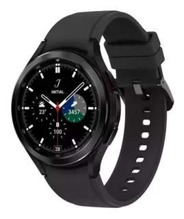 Samsung Galaxy Watch4 Classic (Bluetooth) 1.4" caja 46mm de acero inoxidable black, malla black de fluoroelastómero y bisel black de acero inoxidable SM-R890