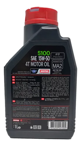 Óleo Motul 5100 15W50 4T - Deco Racing