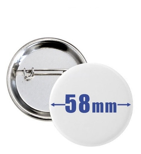 Chapa Pin 58mm - Personalizada O Insumo - 1 Unid.