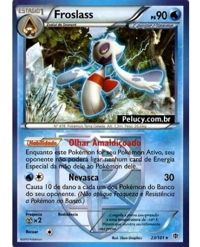 Froslass - Pokémon Água Raro - 23/101 - Pokemon Card Game