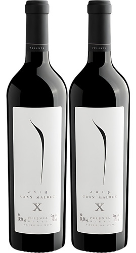 Kit 2 Vinhos Argentino Pulenta X Gran Malbec 2019 750ml