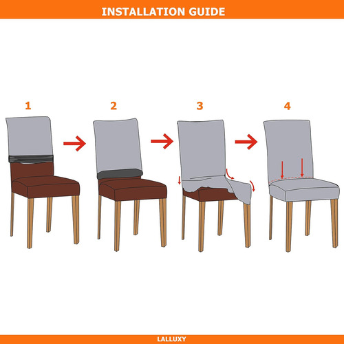 Funda De Silla Aterciopelada Elástica Y Suave Para Comedor
