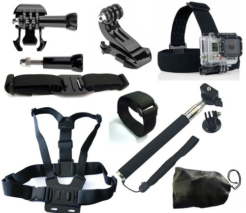 Kit De 11 Accesorios Para Camara Go Pro O Similar