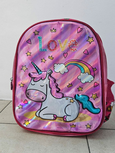 Mochila Unicornio Niña Chica Calidad Muy Buen Estado 