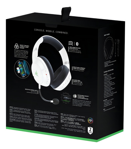 Razer Kaira Pro - Audifonos Inalámbricos Para Xbox Color Blanco