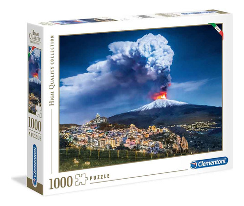 Puzzle Clementoni 1000 Piezas Volcán Etna High Quality