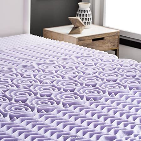 Lucid Memory Foam Gel Sobrecolchón Lavanda Colchoneta T King
