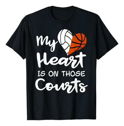 Camiseta My Heart Is On Those Courts De Voleibol Jugador De.
