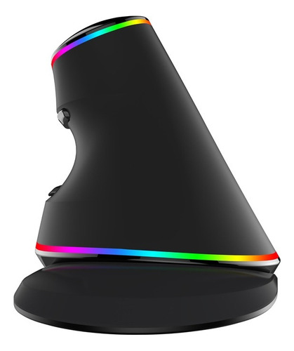 Mouse Vertical Delux Ergonomic Series M618plus Rgb Black