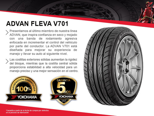 1- Llanta Automóvil Advan V701 Yokohama 265/30r19 W93 300aaa