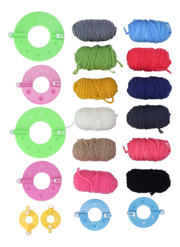 Máquina Para Hacer Pompones De Hilo, 4 Tamaños Diferentes, F