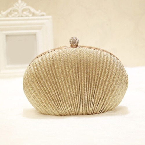 Bolsa Dama Elegante Noche Bolso * Te Encantará! * Color Champagne