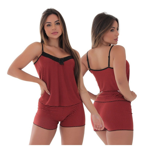 Imagem 8 de 10 de Kit 10 Conjuntos Baby Doll Liganete Thays Short Cintura Alta