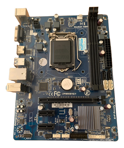 Placa Mãe 1150 Pcware Ipmh81g1, Com Nota Fiscal.