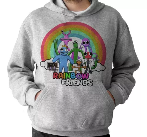 4-8 anos crianças roupa de banho conjunto Roblox Rainbow Friends tops +  shorts + boné banho terno presentes