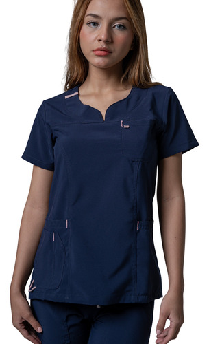 Uniforme Antifluido Stretch Cuello V Mujer Punto Vital