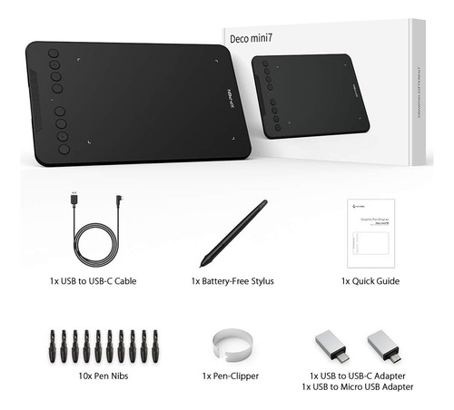 Tablet Desenho Xp-pen Deco Mini7 | Arte Digital E Estudantes