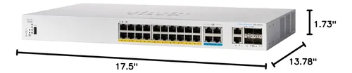 Cisco Catalyst 1300-24mgp-4x Switch Gestionado Con 16 Puer