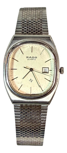 Reloj Rado Gold Vintage 711 5081-4 Quartz Original Plateado Plateado Crema (Usado)