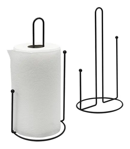 comprar Portarrollo De Mesa Para Papel De Cocina Negro Tecos 85024