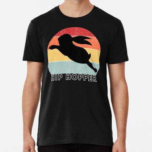 Remera Conejo Hip Hopper En Atardecer Retro Algodon Premium