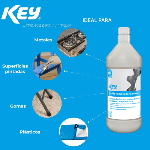 Líquido Removedor De Óxido Key 1lt