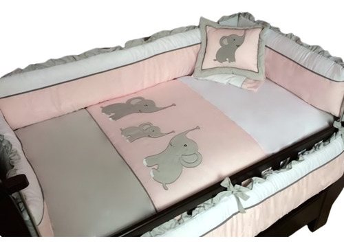 Set De Cuna Para Bebes - Ropa De Cuna- Diseño Bordados