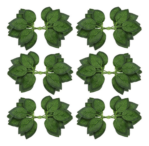 Hojas Artificiales Falsas For Decoración De Rosas, 36 Pulga