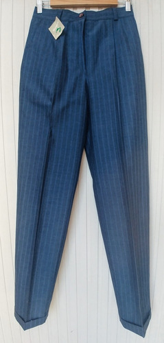 Pantalón Sastre Vintage Rayas Banggy Sin Uso 44 Impecable