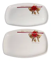 Comprar Bandejas De Navidad Gibson Set De 2 Bandejas Navideñas