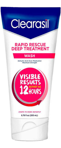 Clearasil Rapid Rescue Deep Treatment Wash, 6.78 Onzas (el .