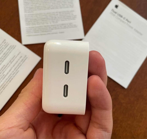 Cargador 35w Dual Usb-c Port Apple iPhone iPad Original