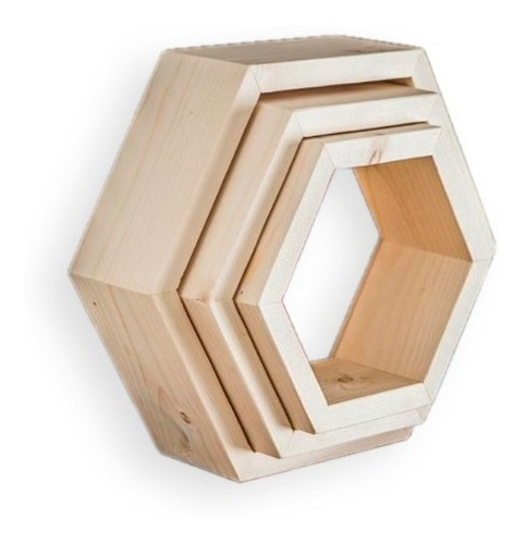 Imagen 1 de 4 de Estante Hexagonal X3 Unidades