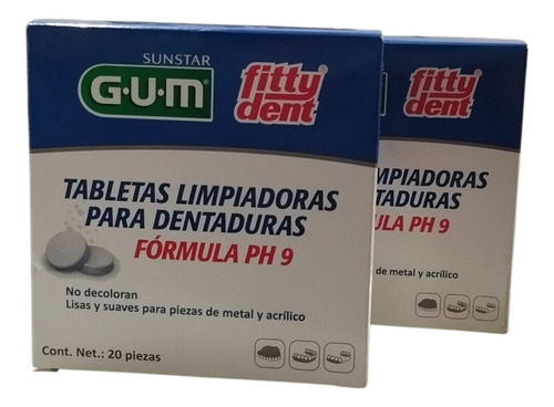 Tabletas Limpiadoras Fitty Dent 40 Comprimidos Con EnvĂo