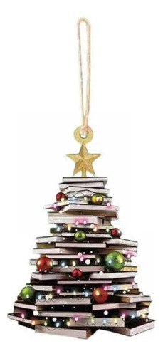 3 Adornos Para De Navidad Con Forma De Libro, Regalos Para A
