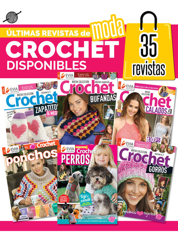 Pack Últimas Revistas / Crochet Moda / 35 Revistas Evia
