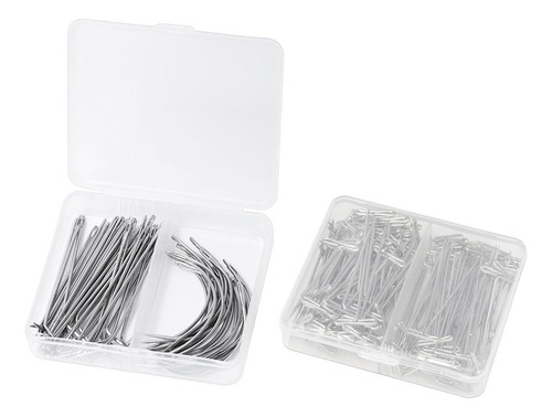 2 Encaixotado Striaght Curvada T Tipo Peruca Diy Suprimentos