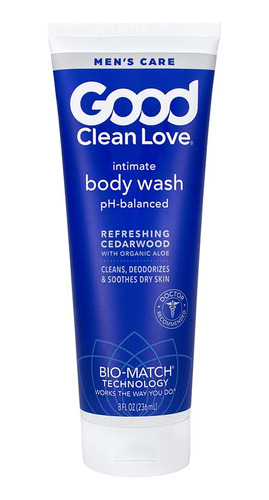 Good Clean Love Men's Care - Gel De Baño Íntimo De Madera.