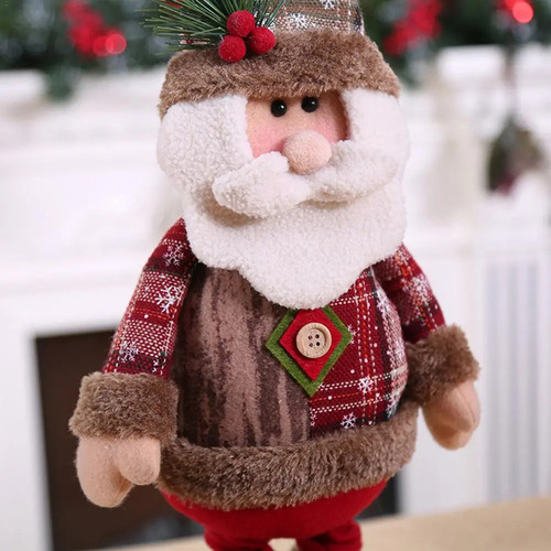 . Papá Noel Trio, Diseño Navideño De Muñeco De Nieve Con