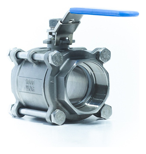 Válvula Esfera Tripartida Aço Inox 316 Rosca Bsp Ø 3/4