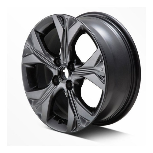 Rin 16 Black Para Onix Beat Sonic Spark Aveo 1 Pieza Color Negro