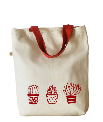 Tote Bag Premium - Bolsillo Interno - Drill - 35x36x9cm