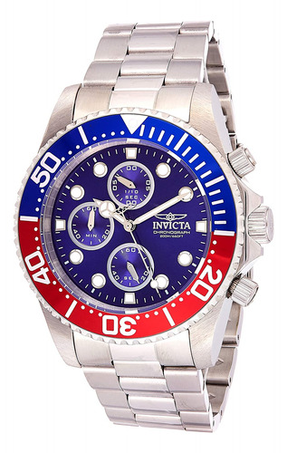 Reloj Invicta Pro Diver 1771 Cronógrafo 43 Mm Acero