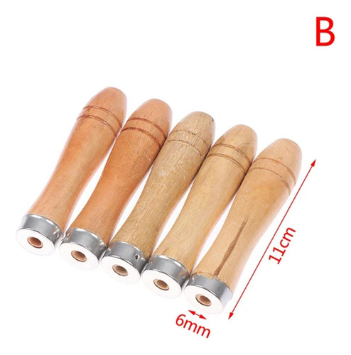 10x Wooden File Handle Replacement, Large