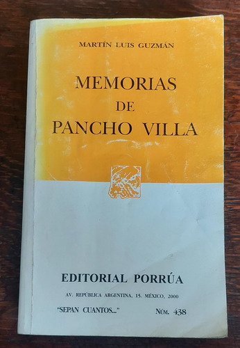 Memorias De Pancho Villa (Usado)
