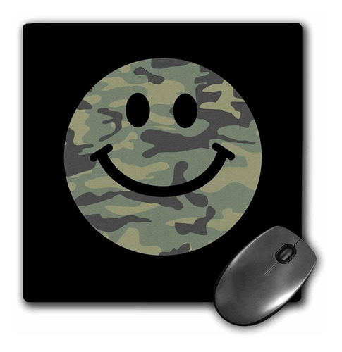 3drose Llc 8 x 8 x 0.25 inches Mouse Pad, Verde Camuflaje
