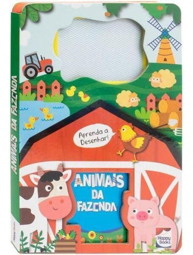 Livro-lousa Mágica! Animais Da Fazenda, De Mammoth World. Editora Happy Books, Capa Mole Em Português