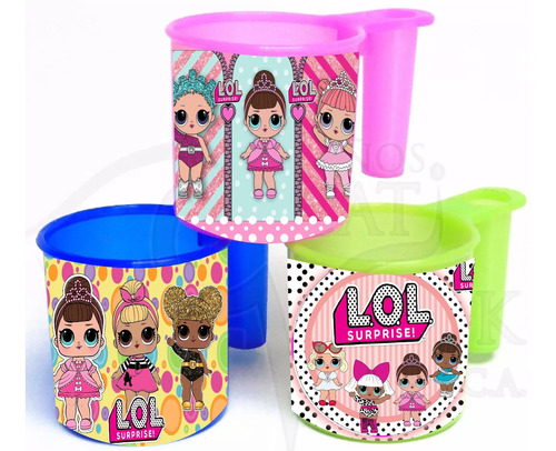 Vaso Portacepillo Cotillon Lol Unicornio Advengers Pop 1.5 V