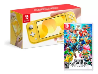 Consola Nintendo Switch Lite + Super Smash Bros Ultimate